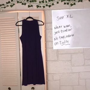 Purple sheath dress